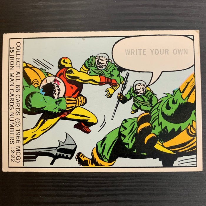 Marvel Super Heroes 1966 - 15 - Iron Man Vintage Trading Card Singles Donruss   
