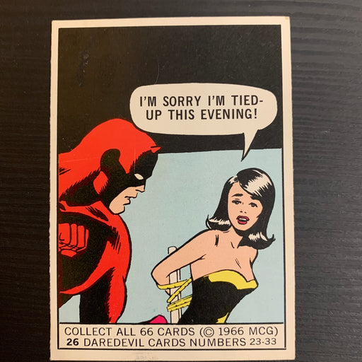 Marvel Super Heroes 1966 - 26 - Daredevil Vintage Trading Card Singles Donruss   