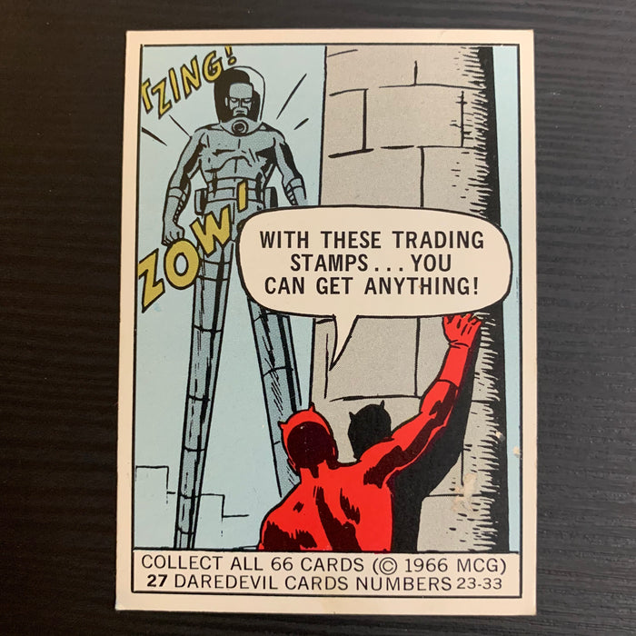 Marvel Super Heroes 1966 - 27 - Daredevil Vintage Trading Card Singles Donruss