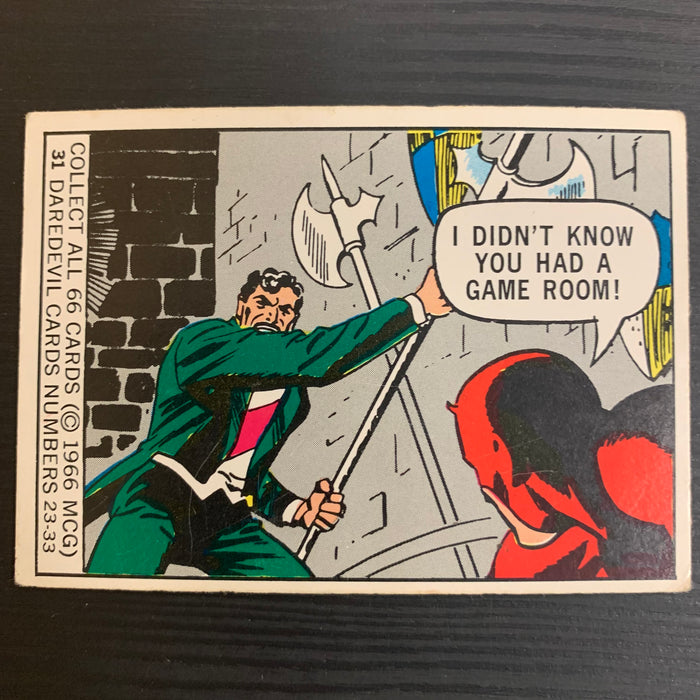 Marvel Super Heroes 1966 - 31 - Daredevil Vintage Trading Card Singles Donruss   