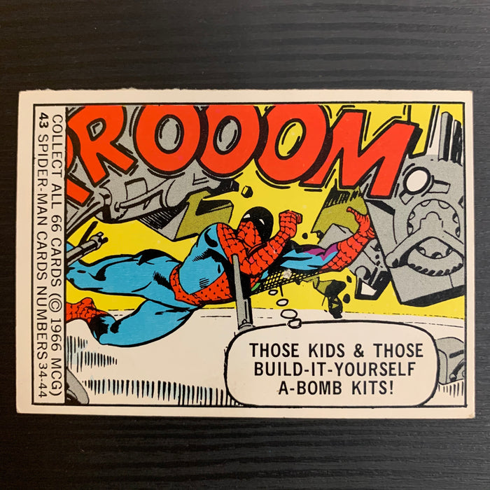 Marvel Super Heroes 1966 - 43 - Spider-Man Vintage Trading Card Singles Donruss   