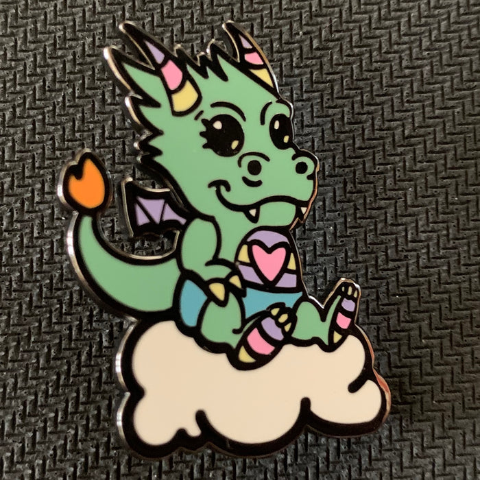 Foam Brain Enamel Pins - Baby Dragon Apparel Foam Brain Games   