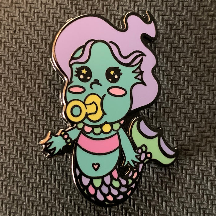 Foam Brain Enamel Pins - Baby Merfolk Apparel Foam Brain Games   