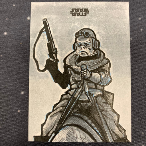 Star Wars - The Mandalorian 2020 -  Sketch Card 1/1 - Kuil by Kelly Baber Vintage Trading Card Singles Topps