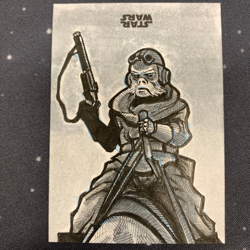 Star Wars - The Mandalorian 2020 -  Sketch Card 1/1 - Kuil by Kelly Baber Vintage Trading Card Singles Topps   