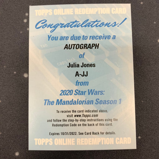 Star Wars - The Mandalorian 2020 -  A-JJ - Julia Jones Autograph Redemption Vintage Trading Card Singles Topps   