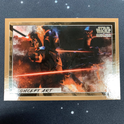 Star Wars - The Mandalorian 2020 -  CA-10 Concept Art 10 Bronze Border - 37/50 Vintage Trading Card Singles Topps   