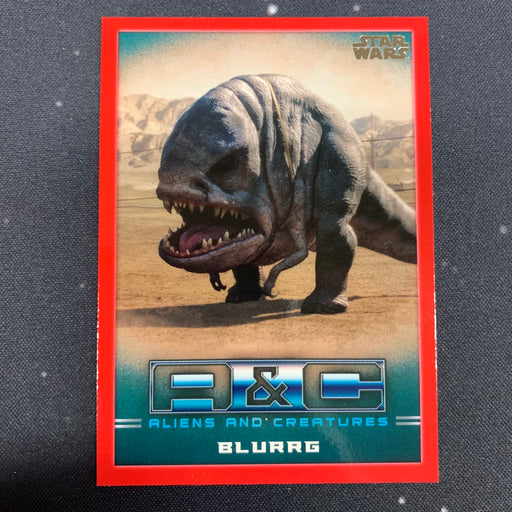 Star Wars - The Mandalorian 2020 -  AC-01 46/99 - Blurrg - Red Parallel Vintage Trading Card Singles Topps