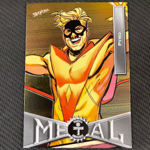 X-Men Metal 2021  - 091 - Pyro Vintage Trading Card Singles Upper Deck   