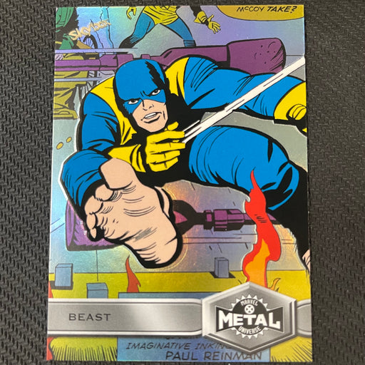 X-Men Metal 2021  - 105 - Beast Vintage Trading Card Singles Upper Deck   