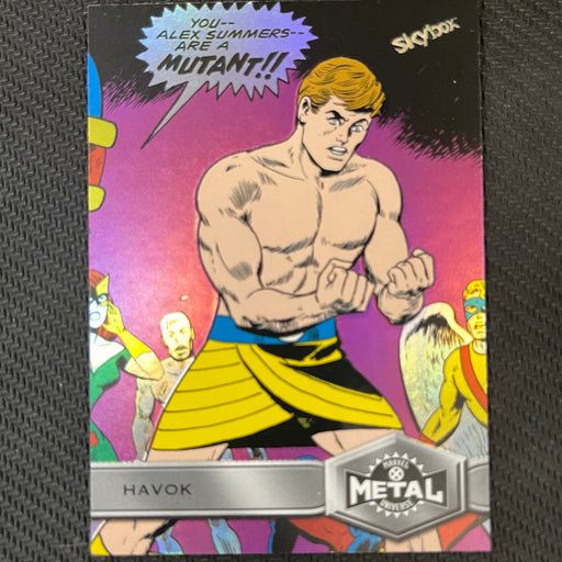 X-Men Metal 2021  - 133 - Havok Vintage Trading Card Singles Upper Deck   