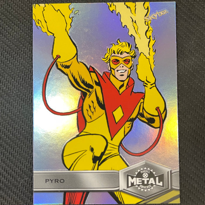 X-Men Metal 2021  - 191 - Pyro Vintage Trading Card Singles Upper Deck