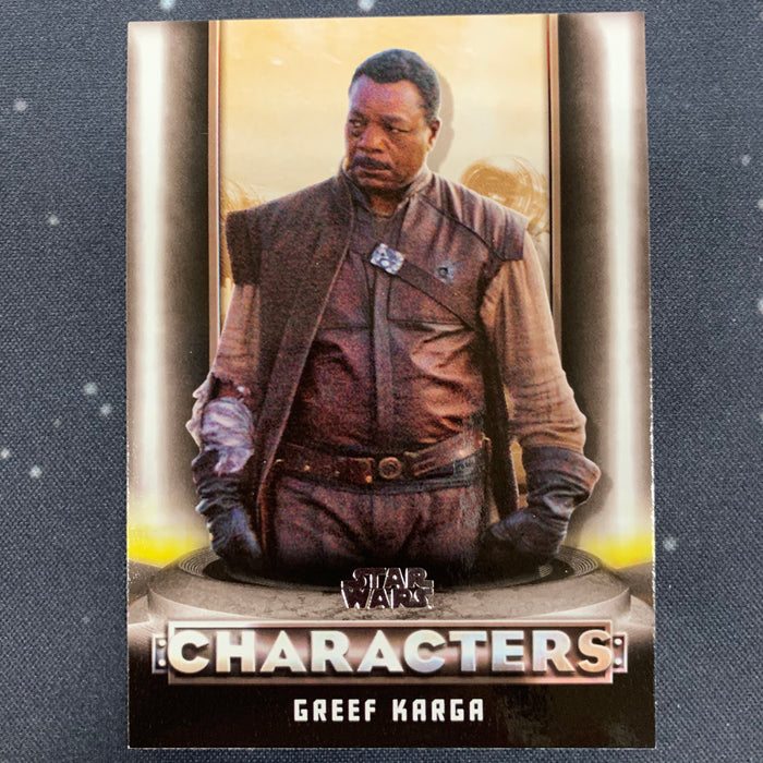 Star Wars - The Mandalorian 2020 -  C-05 - Greef Karga Vintage Trading Card Singles Topps   