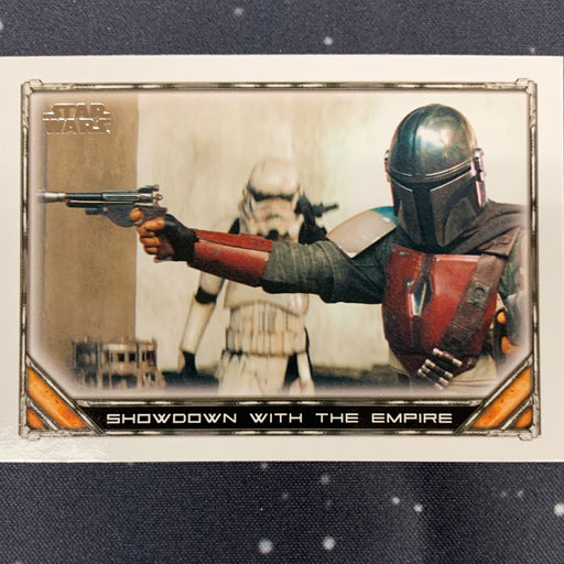 Star Wars - The Mandalorian 2020 -  004 - Showdown with the Empire Vintage Trading Card Singles Topps   