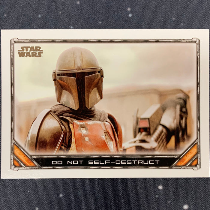 Star Wars - The Mandalorian 2020 -  010 - Do Not Self-Destruct Vintage Trading Card Singles Topps