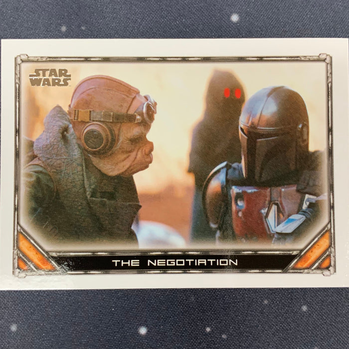 Star Wars - The Mandalorian 2020 -  019 - The Negotiation Vintage Trading Card Singles Topps   