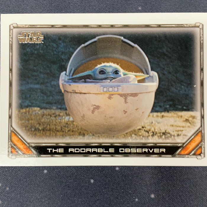 Star Wars - The Mandalorian 2020 -  021 - The Adorable Observer Vintage Trading Card Singles Topps   