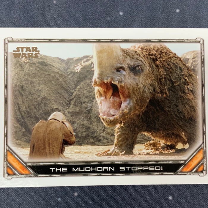 Star Wars - The Mandalorian 2020 -  023 - The Mudhorn Stopped! Vintage Trading Card Singles Topps   