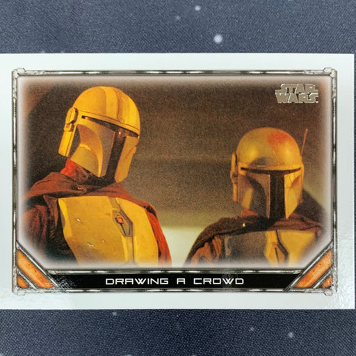 Star Wars - The Mandalorian 2020 -  030 - Drawing a Crowd Vintage Trading Card Singles Topps   