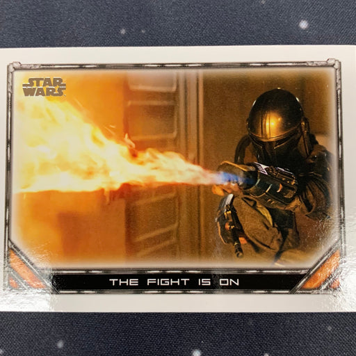Star Wars - The Mandalorian 2020 -  035 - The Fight is on Vintage Trading Card Singles Topps