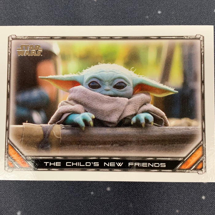 Star Wars - The Mandalorian 2020 -  044 - The Child’s New Friends Vintage Trading Card Singles Topps   