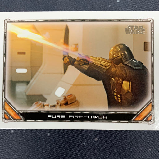 Star Wars - The Mandalorian 2020 -  071 - Pure Firepower Vintage Trading Card Singles Topps   