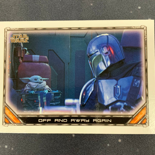Star Wars - The Mandalorian 2020 -  077 - Off and Away Again Vintage Trading Card Singles Topps   