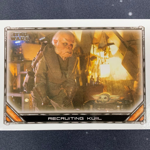 Star Wars - The Mandalorian 2020 -  080 - Recruiting Kuiil Vintage Trading Card Singles Topps