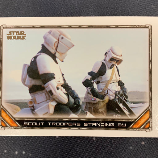 Star Wars - The Mandalorian 2020 -  090 - Scout Troopers Standing By Vintage Trading Card Singles Topps