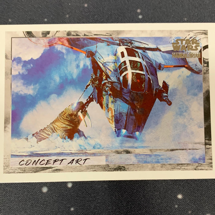 Star Wars - The Mandalorian 2020 -  CA-02 Concept Art 02 Vintage Trading Card Singles Topps   