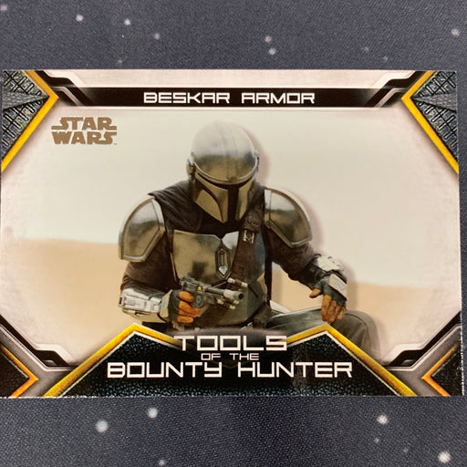 Star Wars - The Mandalorian 2020 -  TB-08 - Beskar Armor Vintage Trading Card Singles Topps