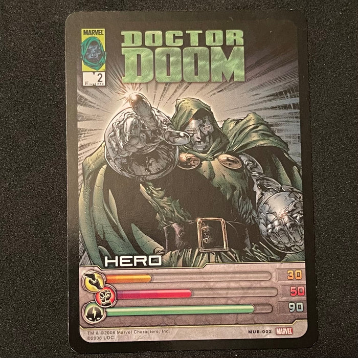 Marvel Ultimate Battles 2008 - MUB-002 - Dr. Doom Vintage Trading Card Singles Upper Deck