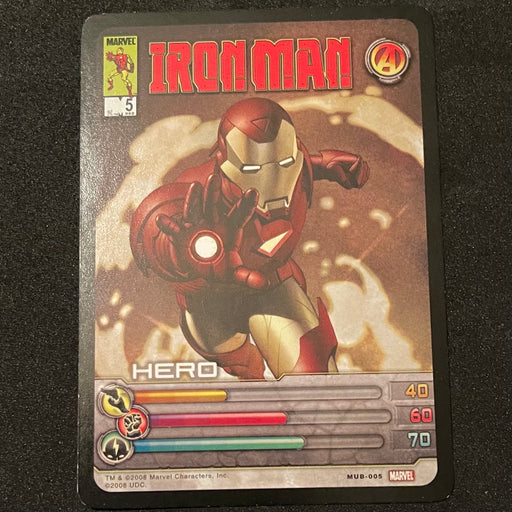Marvel Ultimate Battles 2008 - MUB-005 - Iron Man Vintage Trading Card Singles Upper Deck   