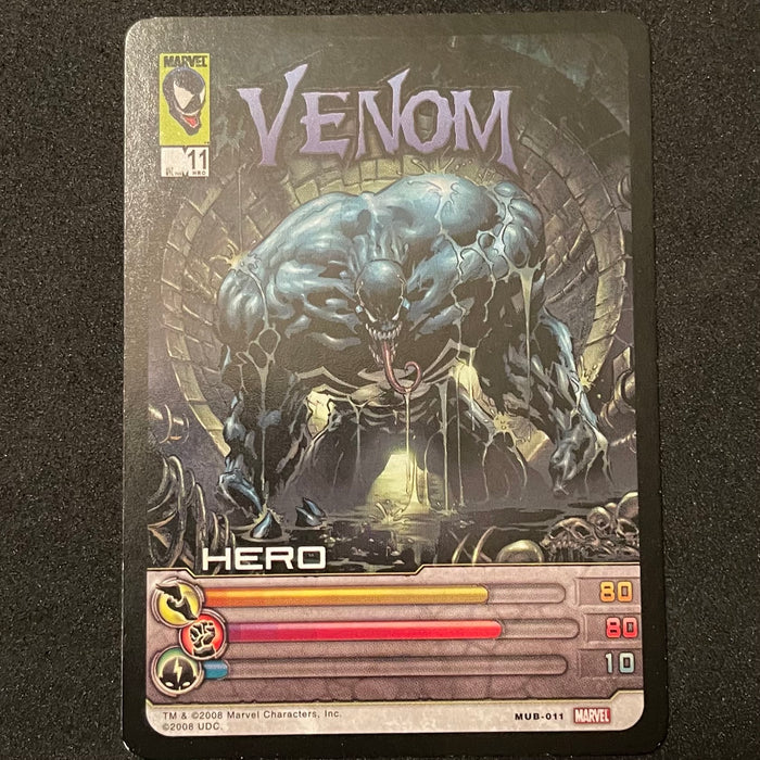 Marvel Ultimate Battles 2008 - MUB-011 - Venom Vintage Trading Card Singles Upper Deck   