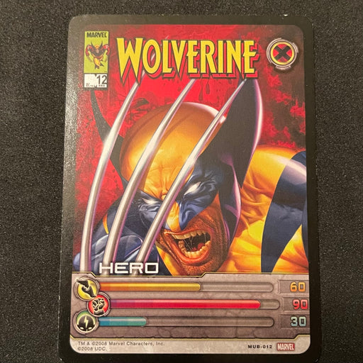 Marvel Ultimate Battles 2008 - MUB-012 - Wolverine Vintage Trading Card Singles Upper Deck   