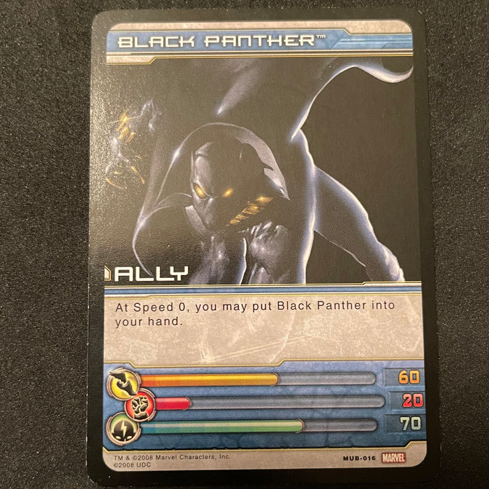 Marvel Ultimate Battles 2008 - MUB-016 - Black Panther Vintage Trading Card Singles Upper Deck