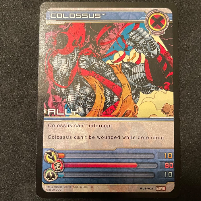 Marvel Ultimate Battles 2008 - MUB-021 - Colossus Vintage Trading Card Singles Upper Deck