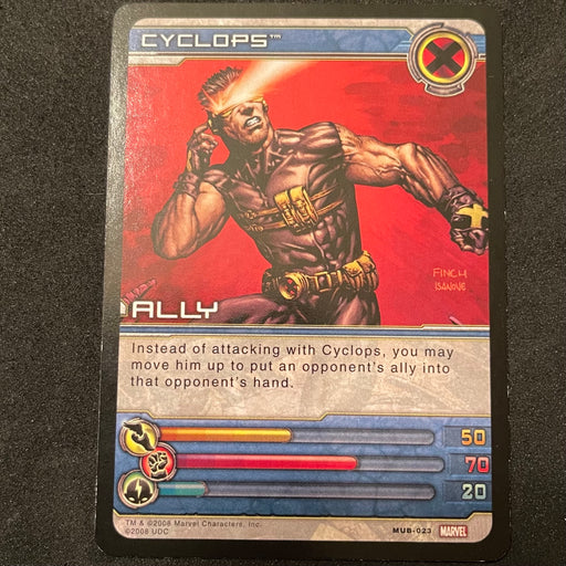 Marvel Ultimate Battles 2008 - MUB-023 - Cyclops Vintage Trading Card Singles Upper Deck   