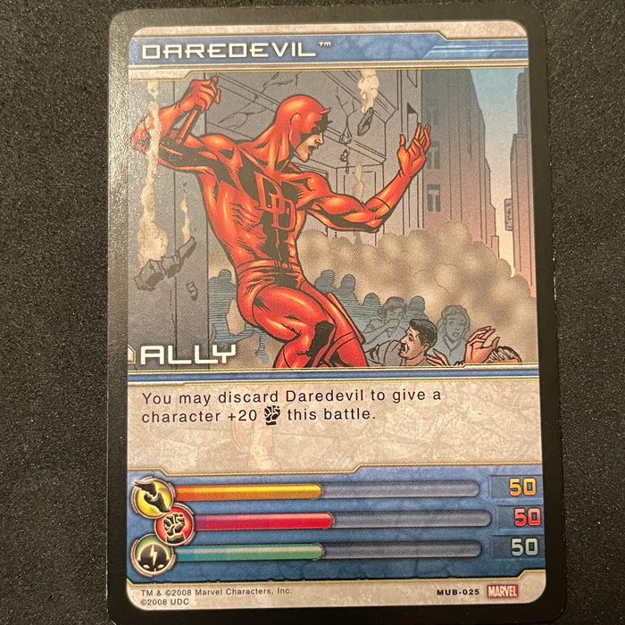 Marvel Ultimate Battles 2008 - MUB-025 - Daredevil Vintage Trading Card Singles Upper Deck
