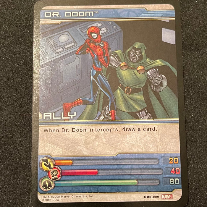 Marvel Ultimate Battles 2008 - MUB-029 - Dr. Doom Vintage Trading Card Singles Upper Deck