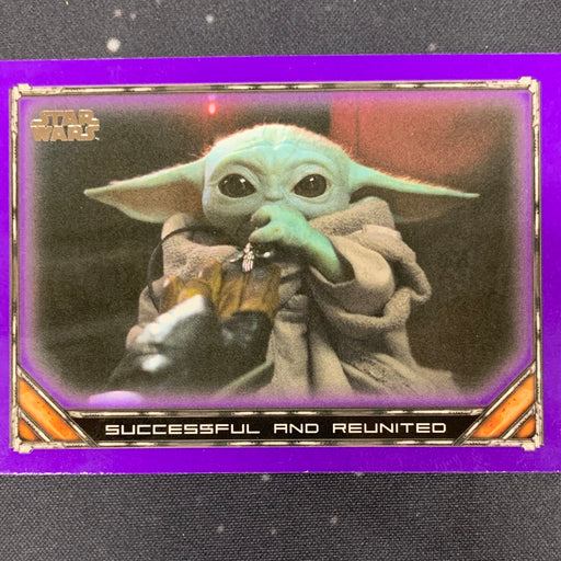 Star Wars - The Mandalorian 2020 -  100 - Successful and Reunited - Purple Border Vintage Trading Card Singles Topps   