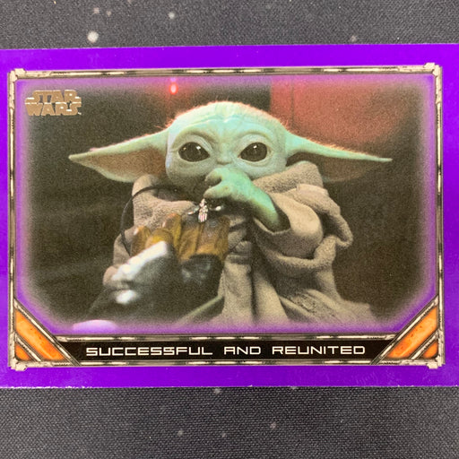 Star Wars - The Mandalorian 2020 -  100 - Successful and Reunited - Purple Border Vintage Trading Card Singles Topps