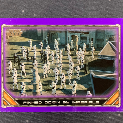 Star Wars - The Mandalorian 2020 -  087 - Pinned down by Imperials - Purple Border Vintage Trading Card Singles Topps