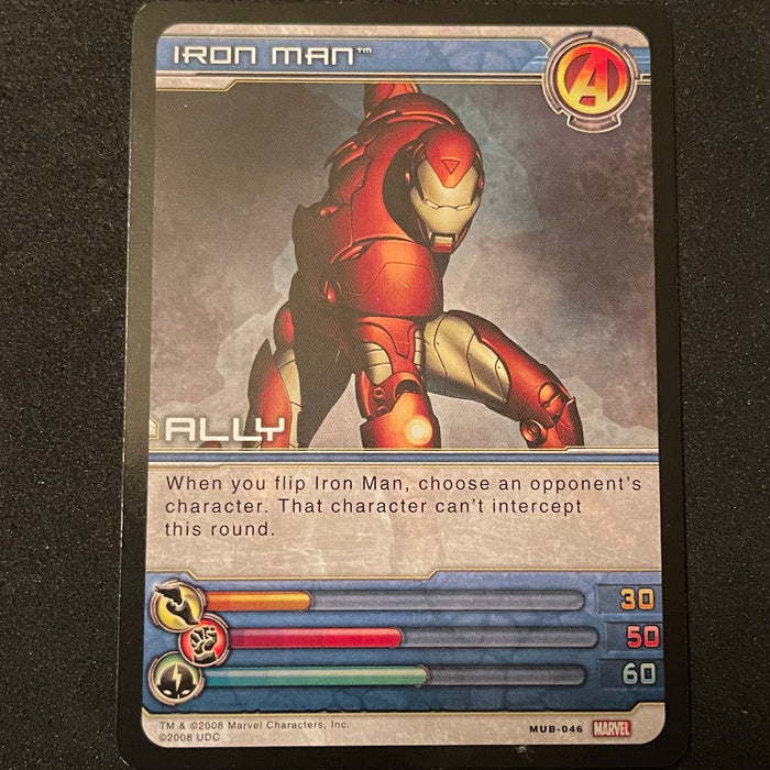 Marvel Ultimate Battles 2008 - MUB-046 - Iron Man Vintage Trading Card Singles Upper Deck