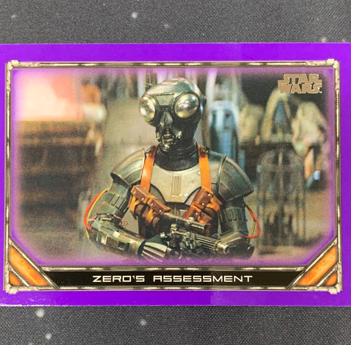 Star Wars - The Mandalorian 2020 -  068 - Zero’s Assessment - Purple Border Vintage Trading Card Singles Topps   