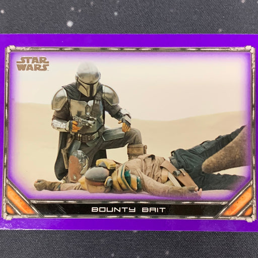 Star Wars - The Mandalorian 2020 -  060 - Bounty Bait - Purple Border Vintage Trading Card Singles Topps