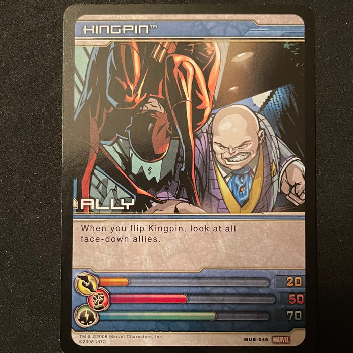 Marvel Ultimate Battles 2008 - MUB-049 - Kingpin Vintage Trading Card Singles Upper Deck