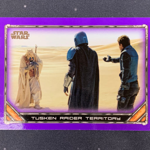 Star Wars - The Mandalorian 2020 -  059 - Tusken Raider Territory - Purple Border Vintage Trading Card Singles Topps   