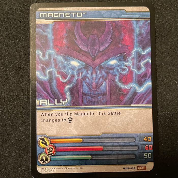 Marvel Ultimate Battles 2008 - MUB-050 - Magneto Vintage Trading Card Singles Upper Deck
