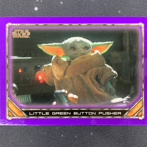 Star Wars - The Mandalorian 2020 -  039 - Little Green Button Pusher - Purple Border Vintage Trading Card Singles Topps   